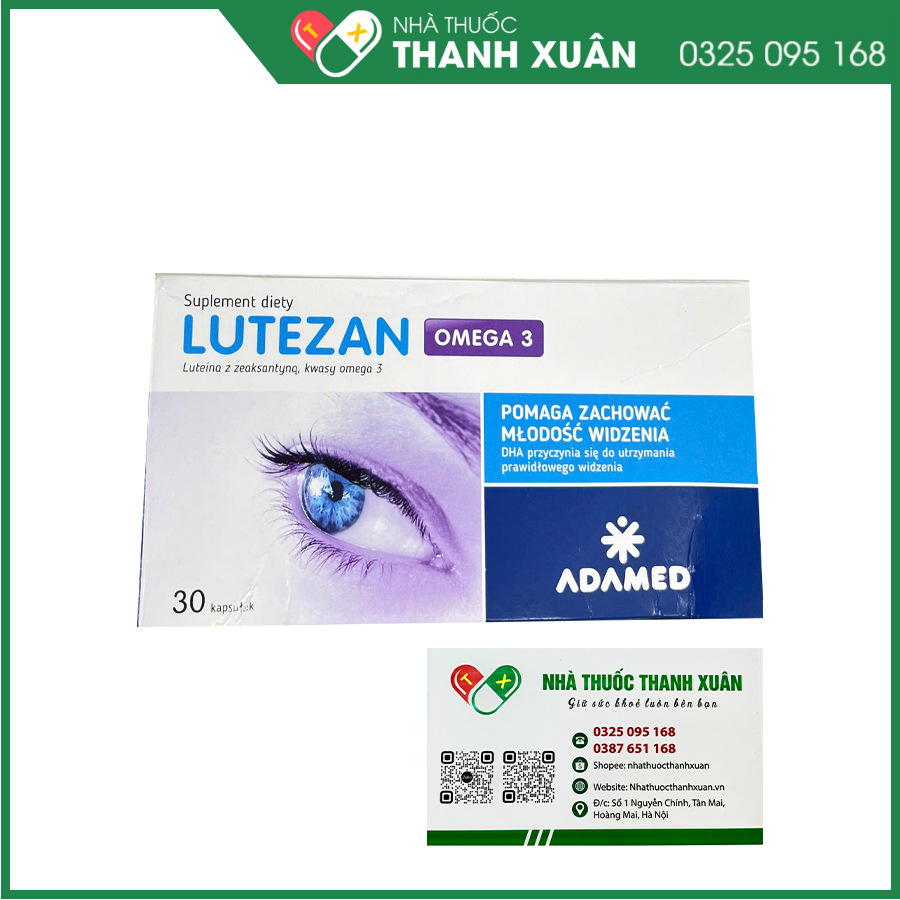 Lutezan Omega-3 giúp hỗ trợ tăng cường thị lực, hạn chế lão hóa mắt